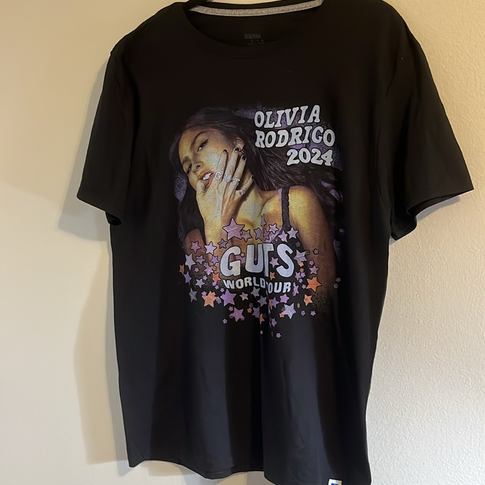 Olivia Rodrigo GUTS World Tour Merch Shirt Tee Music Pop OR 2024 Large New - Picture 3 of 5